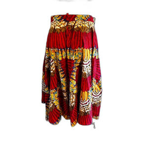 Vintage Indian Print Women’s Circle Midi Skirt